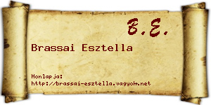 Brassai Esztella névjegykártya